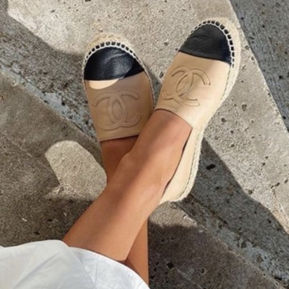 Chanel Leather Espadrilles